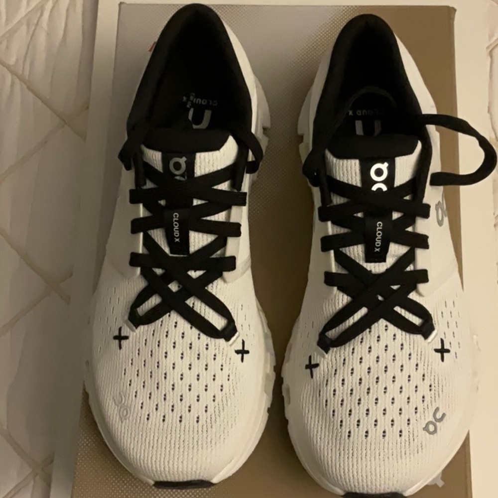 ON Running White and Black Sneakers